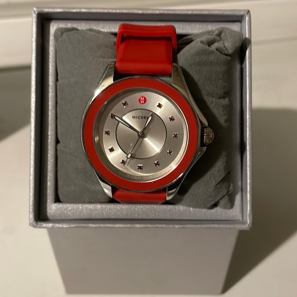 Michele cape topaz watch